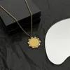 Abstract Style Brass Necklaces for Women Gear Ball Pendant Necklaces Inner Female Street Elegant Fashion Jewelry