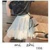 Skirts Mini Skirt Pleated Women Korean Fashion High Waist Ladies Bottoms Summer 2023 Casual Ruffles A Line Bodycon