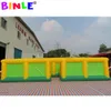 Grande preço 10x10m labirinto inflável quadrado obstáculo jogo ao ar livre labirinto para crianças e adultos
