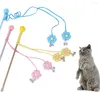 Cat Toys 3pcs Pet Fairy Bell Drocząc się chryzantemum interaktywne zabawki