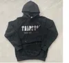 Black Hoodie Trapstar Tracksuit Rainbow Handduk Broderi avkodande huva Sportkläder Män och kvinnor passar Leisure Trend 665ESS