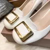 2023 MIU High Heels Sandals Shoes Women Patent Leather Expاح