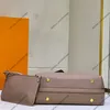 3A Wysokość designerskiej torby wytłoczona torebki TOTE torebki płócienne worka ręczna torba zakupowa torby Brown Flower Crossbody Torka skórzana wykończenie dwupoziomowe