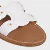 Trimphe Sandalias de verano Mueller de cuero de vaca, chanclas de tacón plano para mujer, sandalias de moda, sandalias clásicas, traje de sol para la playa.