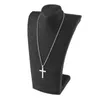 Pendentif Colliers Hommes Femmes Punk Acier Inoxydable Christian Prière Crucifix Collier