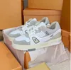 2023 Ny modedesigner Sneaker Virgil Trainer Casual Shoes Calfskin Leather Abloh White Green Red Blue Letter Overlays Platform Låg sneakers Storlek 36-45