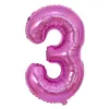 Party Decoration 32Inch 1PC Number Balloons Foil Pink Rose Gold Baby Shower Decorations Wedding Birthday Globos