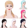 Mützen Beanie/Schädelkappen 2023 Mode Muslim Kopftuch Hut Dünne Sommer Frauen Inner Hijab Bonnet Solide Perle Turban Indien Kopf Wrap Hüte für