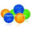 Dog Toys Chews Spiky Ball Squeaky Chew Balls With Tra Bouncy Durable Tpr Rubber For Puppy Teething And Pet Cleans Drop Delivery Ho Dhvhu