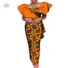 Ubranie etniczne Bintarealwax 2023 Letnie sukienki dla kobiet Vestidos Long Party African Dashiki Plus Size 7xl Kids Długość ubrania WY900