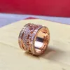 Panthere ring voor vrouwelijke ontwerper voor man diamant goud vergulde 18k t0p kwaliteit officiële reproducties prachtige cadeau klassieke stijl 016