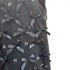 23SS Сексуальные женские дизайнерские рубашки Платья с надписью Rhinestone Girls Milan Runway Jersey Bow Tank Top A-line Mini без рукавов High End Camisole Vest Tee T Shirt