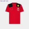 WANGCAI01 DIY T-shirt 2023 F1 Nowy mundur wyścigowy hiszpański zespół Sainz nr 55 Koszulka okrągła szyi