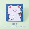 Cute Memo Pads Cartoon Bear 8X8CM Sticky Notes Girl Student Message Note Pad School Supplies Notebook Kawaii Stationery