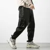Męskie spodnie 2021 Nowe letnie multipockets Spodnie Cargo Men Streetwear Beige Black Worbgy Joggers Mężczyźni mężczyźni