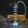 Cachimba acrílica de filtro múltiple Venta al por mayor Bongs de vidrio Quemador de aceite Tubos de agua de vidrio Plataformas petroleras Fumar