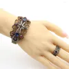 Kolye Küpe Seti Türk Kadınlar Vintage Bangle Ring Mücevherat Setleri Antika Altın Renk Reçinesi İçi Boş Çiçek Bilezik Düğün Partisi