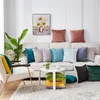 Pillow DIY Velvet Cover Double Colors For Living Room Sofa 45 Customized S Home Nordic Housse De Coussin