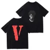 Vlone Summer Men's "V" Letter Drukt Pullover Fashion Trend Hip-Hop Leisure Brand Top T-Shirt Men's Luxury Clothing Street Top Kwaliteit Katoen Sweatshirt