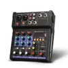 4-kanaals professionele draagbare mixer geluidsmengconsole us interface Computer Input 48V Power Monitor Modelnummertype