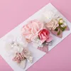 Haaraccessoires 3 stcs Fashion Flower Girl Leuke haarspeld roze simulatie Hoofd Princess Wild Fresh Natural Clip Kids Hoofdkleding