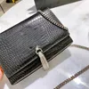 Tassels łańcuchowa klapa aligator torby crossbody designer luksusowe torebki damskie torby na ramię