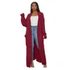 NOUVEAU Designer Hiver Chandails Femmes À Manches Longues épais Long Chandail De Mode Tricoté long style Cardigan Lâche Chaud Survêtement En Gros En Vrac Vêtements 0001