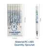 Kawaii Gel Pen 6pcs/Set Cartoon Quick Drying Black Ink Press Writing Pens School School Supply Supplyery