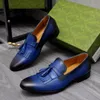 2023 herren Kleid Schuhe Handgemachte Formale Business Wohnungen Echtes Leder Anzug Arbeit Büro Schuhe Männlich Marke Quasten Oxfords Größe 38-45