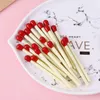 20st/set 0,5 mm blått bläck Matchstick Ballpoint Pen Ceative Simulation Matches Signing Office Supplies