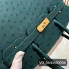 Sac de créateur pur fil de cire cousu peau d'autruche cuir véritable femme 30 sac à main grande capacité femme vert paon