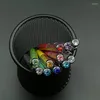 50 -stcs/lot Crystal Metal Roller Ballpoint Top Big Diamond Advertising Stationery Stationery Personaliseerde aangepaste logo -naam