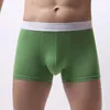 Sous-vêtements sexy pour hommes sous-vêtements boxeurs U convexe renflement doux confortable short modal respirant pantalon solide