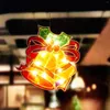 Naklejki ścienne 1PC Światła dekoracyjne choinki Dostosowana LED Spersonalizowana aplikacja String Realote Santa Claus #2