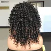 14 Korte afro kinky krullende pruik met pony voor zwarte vrouwen synthetische ombre gluess pruiken cosplay hitteberandweerstand Natuurlijk Daily Fact