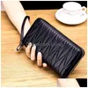 Coin Purses Organ Wallet Womens Long Large Capacity Leather Zipper Rfid Handbag Top Layer Cow Hand Holding Korean Version Drop Deliv Dhilv