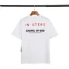 최고 품질 FOG 여성용 남성용 티셔츠 Angel Print Tees 패션 밴드 느슨한 디자이너 스타일 Streetwear Short Sleeve Crew Neck Top