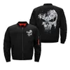 Men's Jackets Bomber Jacket Pilot Male Padded Coat Customized Skeleton Skull Chaqueta Masculina Hombre Extra Large Army Military Style