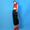 Stage Wear Jazz Dance Costumes Adults Nightclub Singers Dancer Pole Cosplay Rave Clothes DJ Gogo Women Hip Hop DNV12678