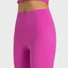 Ll yoga takım elbise peluş hizalama tozlukları hızlı ve serbest yüksek belli kesintisiz çok renk şeftali koşmak için siklin pantolonları ll1533