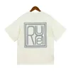 23New Summer Mens T-shirts Dames Rhudesigners voor mannen Tops Letter Polo's borduurwerk t-shirts kleding korte mouwen T-shirt grote T-stukken