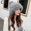 Bonnets Beanie / Skull Caps Mode Femmes Tricoté Chapeaux Casual Couleur Unie Automne Filles Hiver Chaud Chapeau Femme Bonnet 2023 À La Mode En Gros