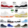 Low 11S Hommes Femmes Jumpman 11 Chaussures de basket-ball DMP Cherry Cool Grey White Cement Bred Concord Space Jam Snakeskin Midnight Navy High Designer Retors Baskets