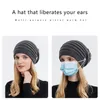 Beanies Beanie/Kafatası Kapakları Kış Kış Düşen Beanie Kadınlar Tığ kablosu Örme Sıcak Tıknaz Baggy Maske Döngü Düğmesi Delm22