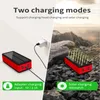 Banca di energia solare di grande capacità 80000mAh con 4USB per viaggio all'aperto Batteria esterna portatile per IPhone Samsung Xiaomi