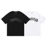 Top Trapstar Heren t-shirt Korte Mouw 3d Gedrukt Outfit Chenille Trainingspak Zwart Katoen Londen Streetwear S-xl PHQB