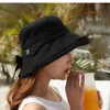Beanies Beanie/Skull Caps Solid Color Bowknot Fisherman Hat Women's Autumn Sun Shaping Cap Shopping Summala Bersatile Designer Bucket