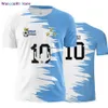 Wangcai01 DIY T-shirt Argentinië National Flag 3D Printing Men's T-shirt Kinderronde nek Casual Short Seve T-shirt unisex Sportswear Summer Top 0320H23