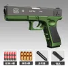 Pistolmanual Eva Soft Bullet Foam Darts Shell Ejection Toy Gun Blaster Fireing With Silencer for Children Kid Adult CS Fighting Outdoor Games