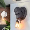 Lampy ścienne UGO RILLA LIGE NORDIC GORDIN GORILLA RETRO LED HOME HOME SYPIERA SYPIALNIE Sypialnia Dekorowanie Zwierzę